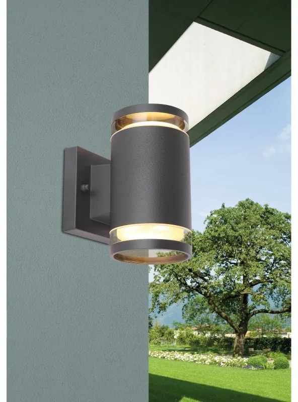 Aplica de perete pentru exterior design modern, IP44 ALCALA antracit 32063-2A GL