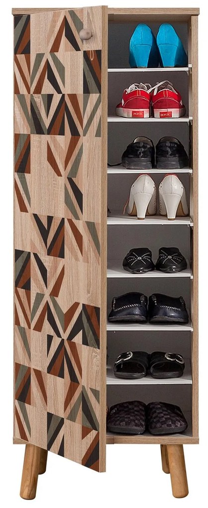Mobilier Hol Beside 22 (stejar sonoma + piatră) . 1093986