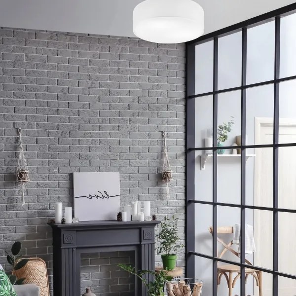 Plafonieră SIRJA DOUBLE 4xE27/15W/230V d. 45 cm alb