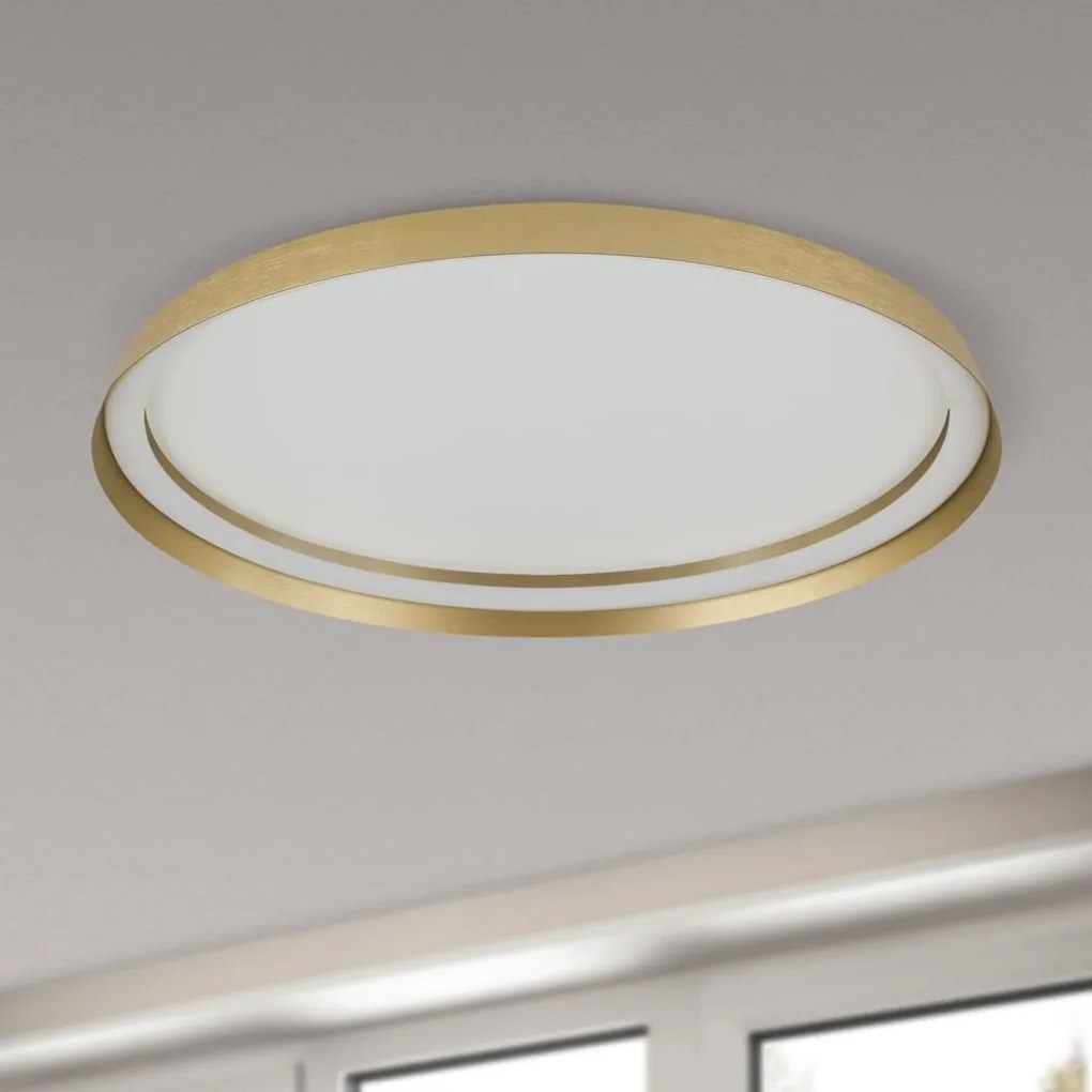 Plafoniera LED design circular MASCA D-60cm auriu mat