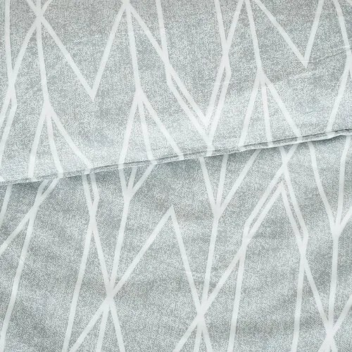 Lenjerie de pat B.E.S. Petrovice Top ClassGray dungi, bumbac crep, 140 x 200 cm, 70 x 90 cm