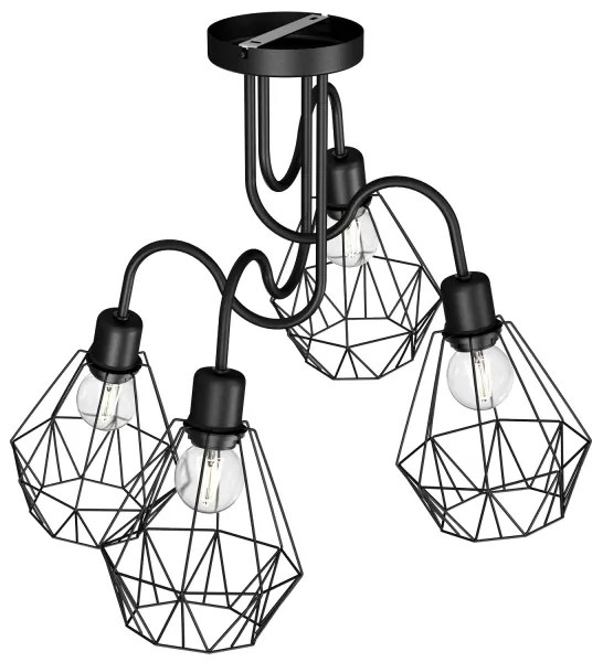 Lustră aplicată BERGEN 4xE27/60W/230V