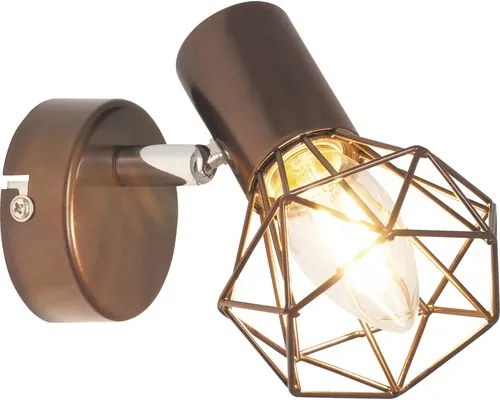 Spot aplicat Odin E14 max. 1x40W, maro