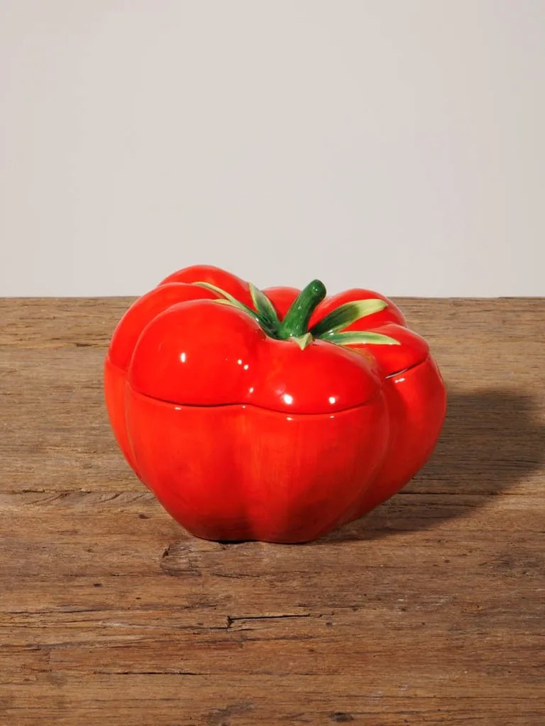 Bol cu capac din ceramica, "Tomato"