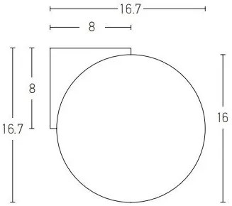 Aplica de perete pentru baie design modern Tylor alama