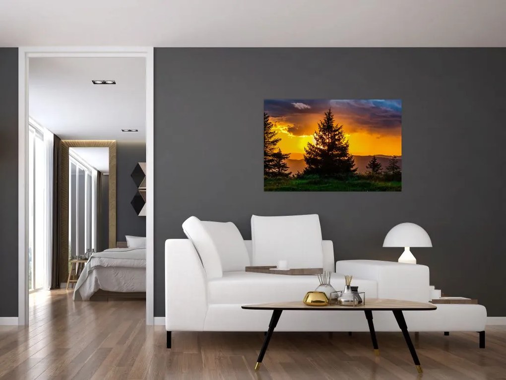 Tablou - coniferi (90x60 cm)