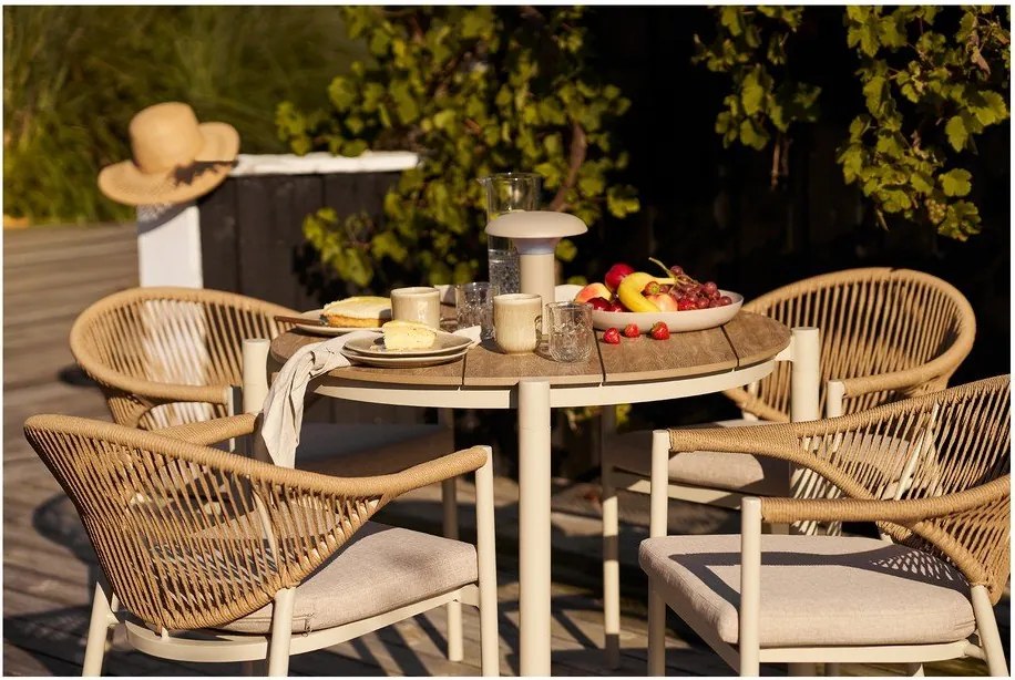 Masă de grădină rotundă din metal ø 90 cm Abela – House Nordic