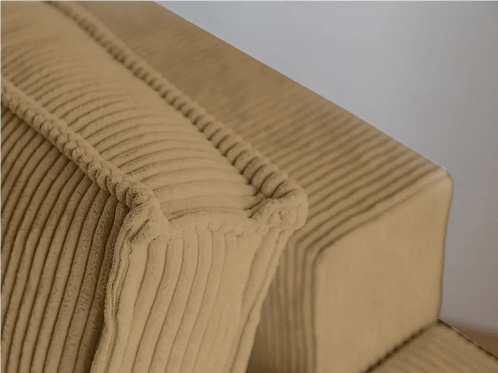 Fotoliu cu taburet SMART SET, mustar