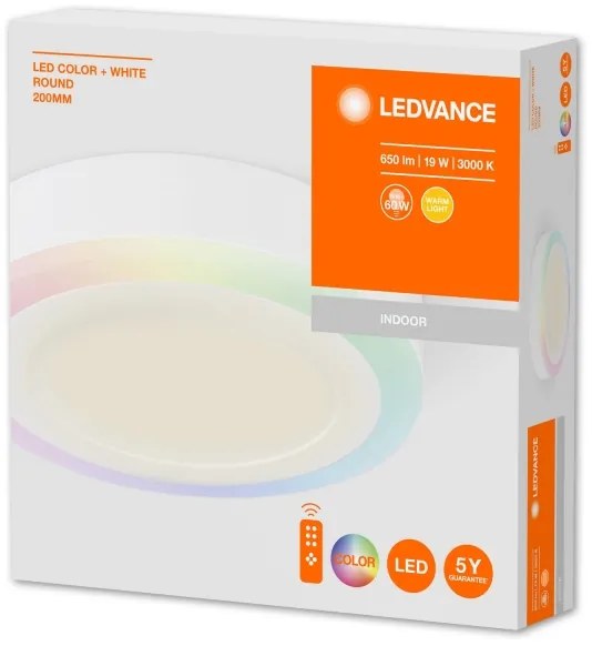 Ledvance - Plafonier LED RGB dimabil 19W 230V cu telecomandă
