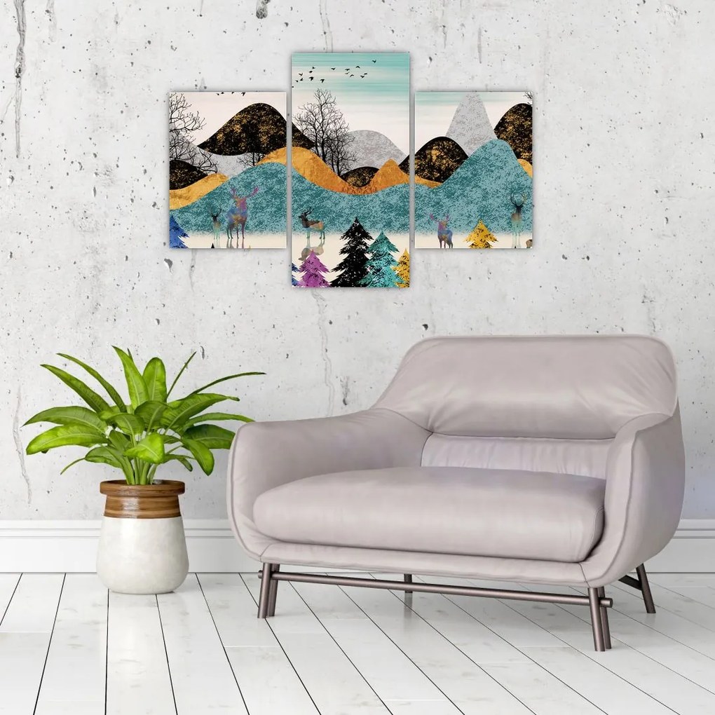 Tablou fgrafic cu cebi (90x60 cm)