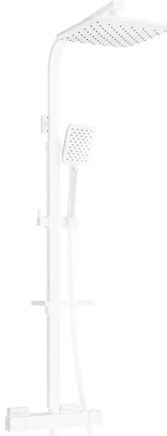 Mexen CQ62 set de duș cu pară de tip ploaie și baterie termostatică, Albă - 772506295-20
