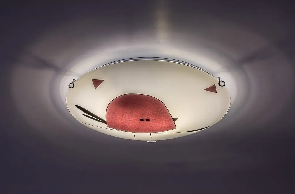 Aplica camera copii motiv pasare mov Fowly