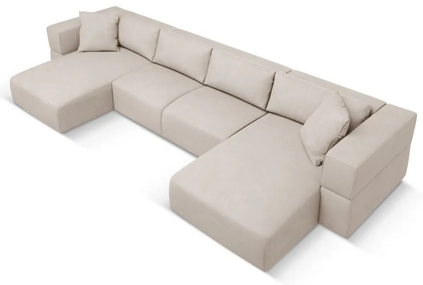 Colțar bej (în formă de "U") Esther – Milo Casa