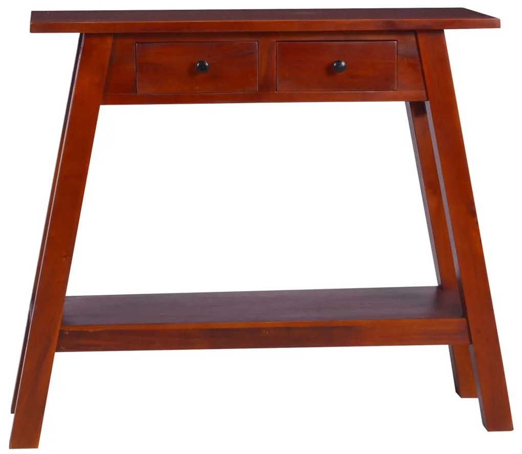 vidaXL Masă consolă, maro clasic, 90x30x75cm, lemn masiv de mahon