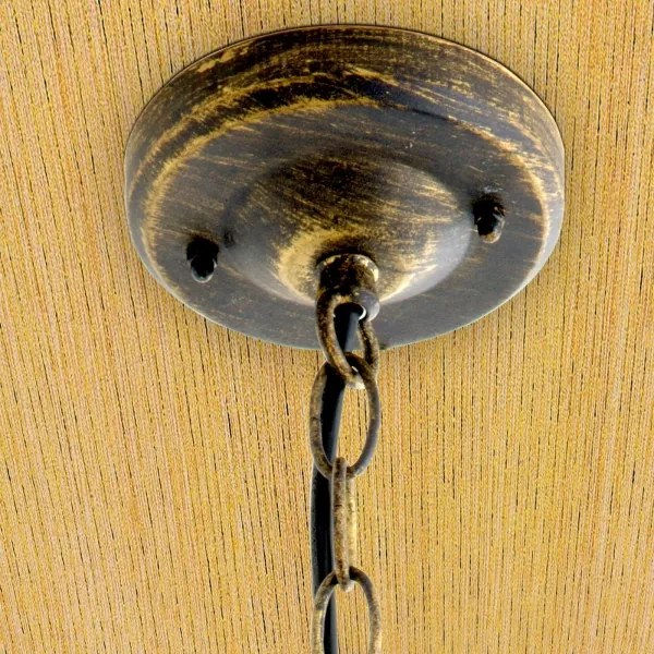 Orion - Lampă suspendată pentru exterior TAVERNA, 1xE27/60W/230V, IP23, bronz/patină