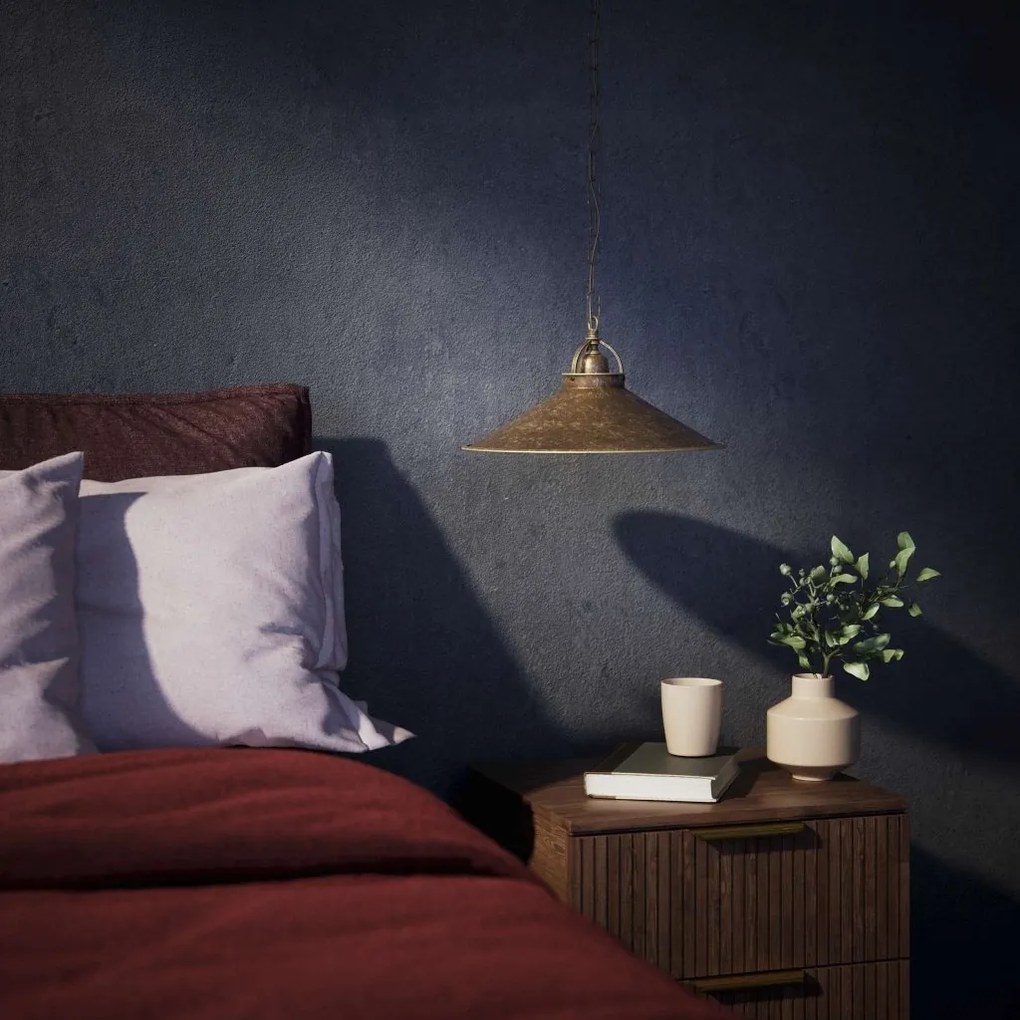 Pendul stil industrial din alama personalizabila Alice 35cm