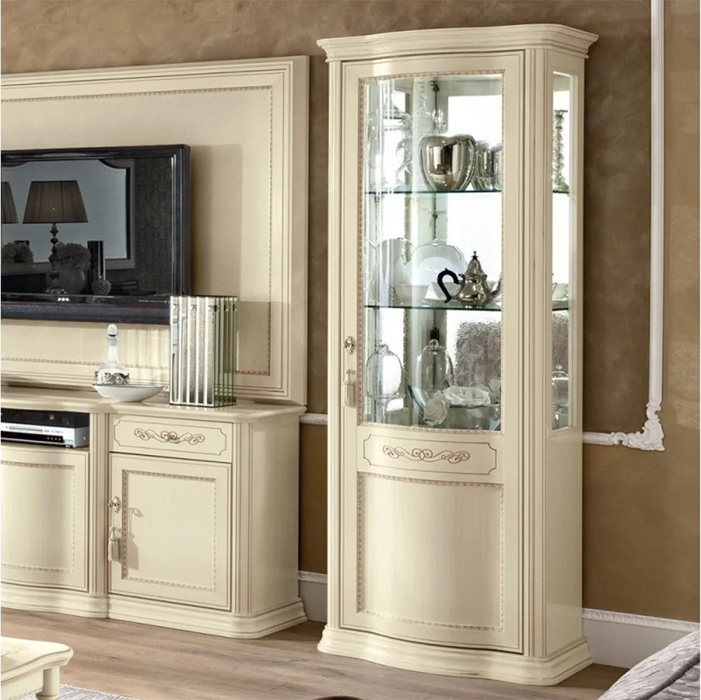 Set lemn masiv crem Living Caterina