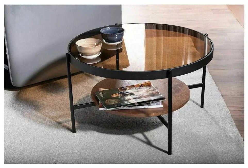 Măsuță de cafea Teramo B, maro / nuc