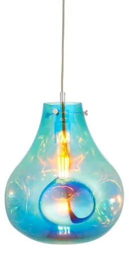 Lustră pe cablu Endon 99791 EUROPA 1xE27/10W/230V albastru