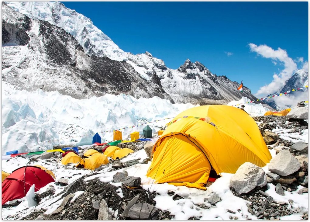 Tablou - Camping la munte (70x50 cm)