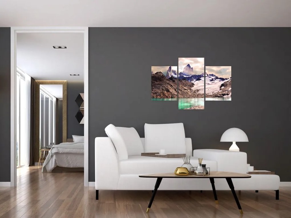 Tablou cu lac montan (90x60 cm)