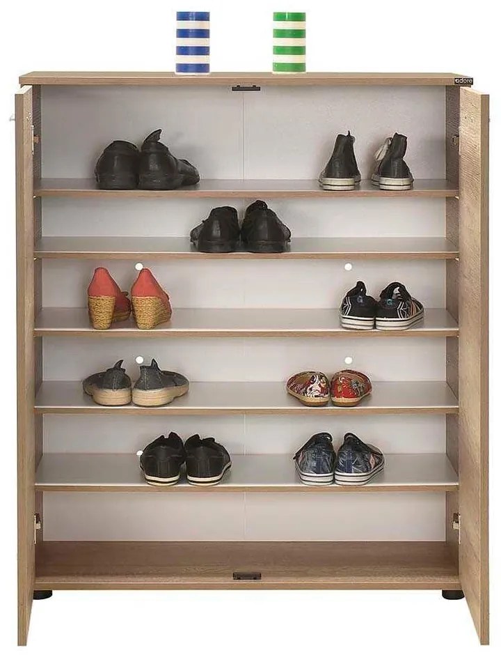 Pantofar Adore Elegance, 2 usi, 5 rafturi, capacitate 24 perechi incaltaminte, 91 x 108 x 35 cm