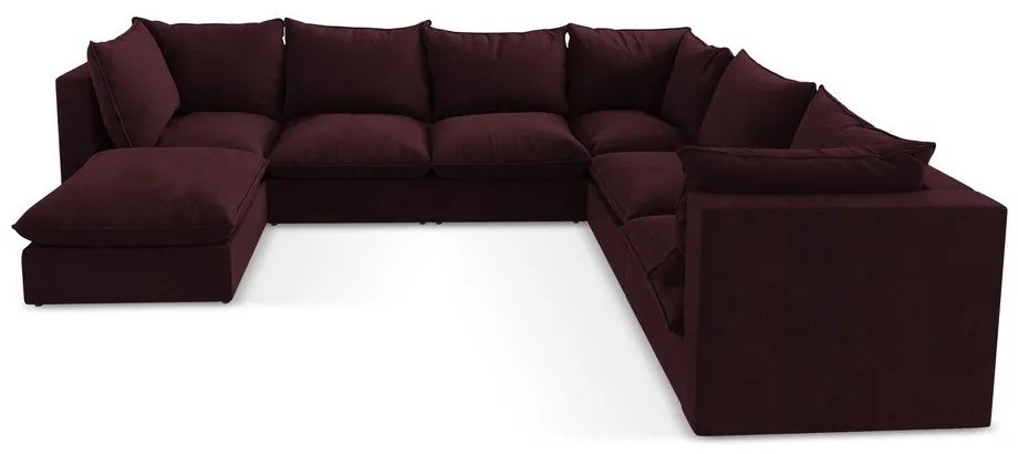 Colțar burgundy (cu colț pe partea dreaptă/în formă de "U") Manao – Makamii