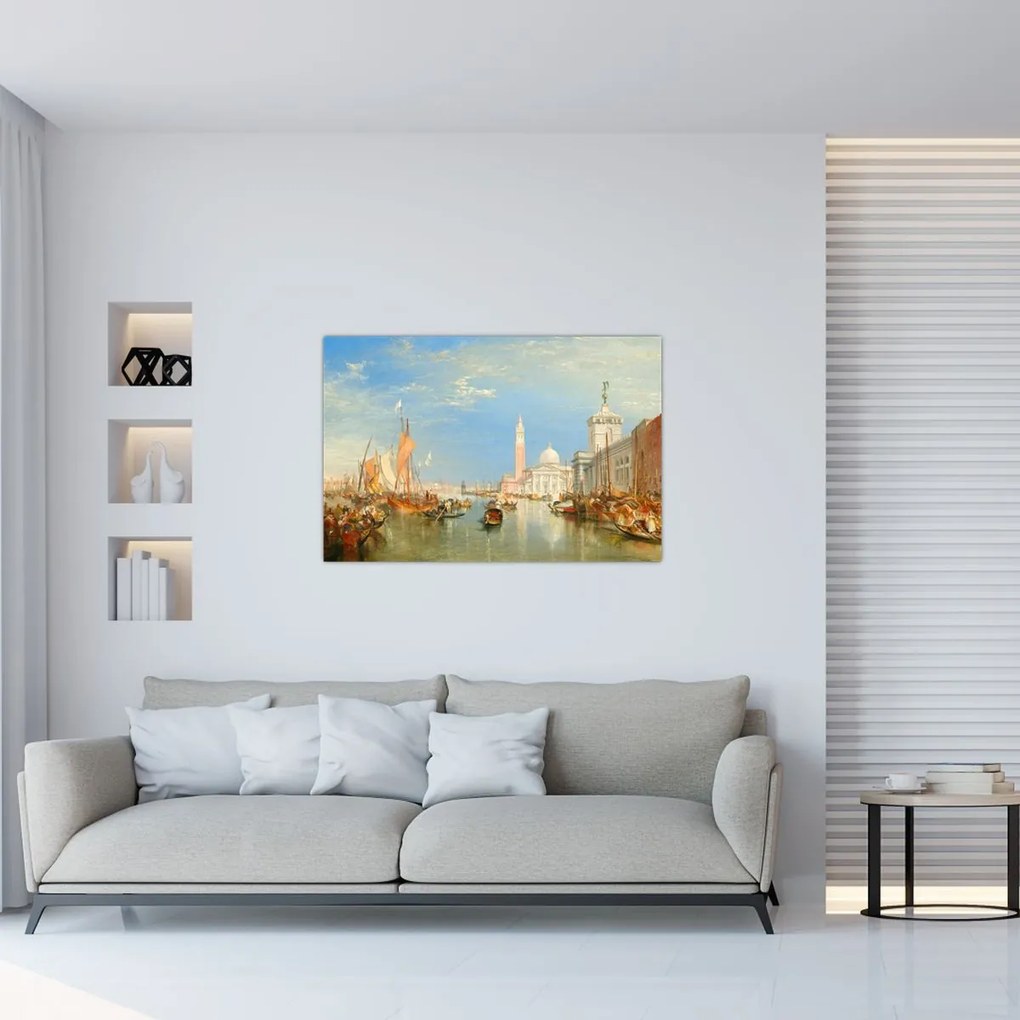 Tablou - Joseph Mallord William Turner, Venice the Dogana and San Giorgio Maggiore, reproducere (90x60 cm)