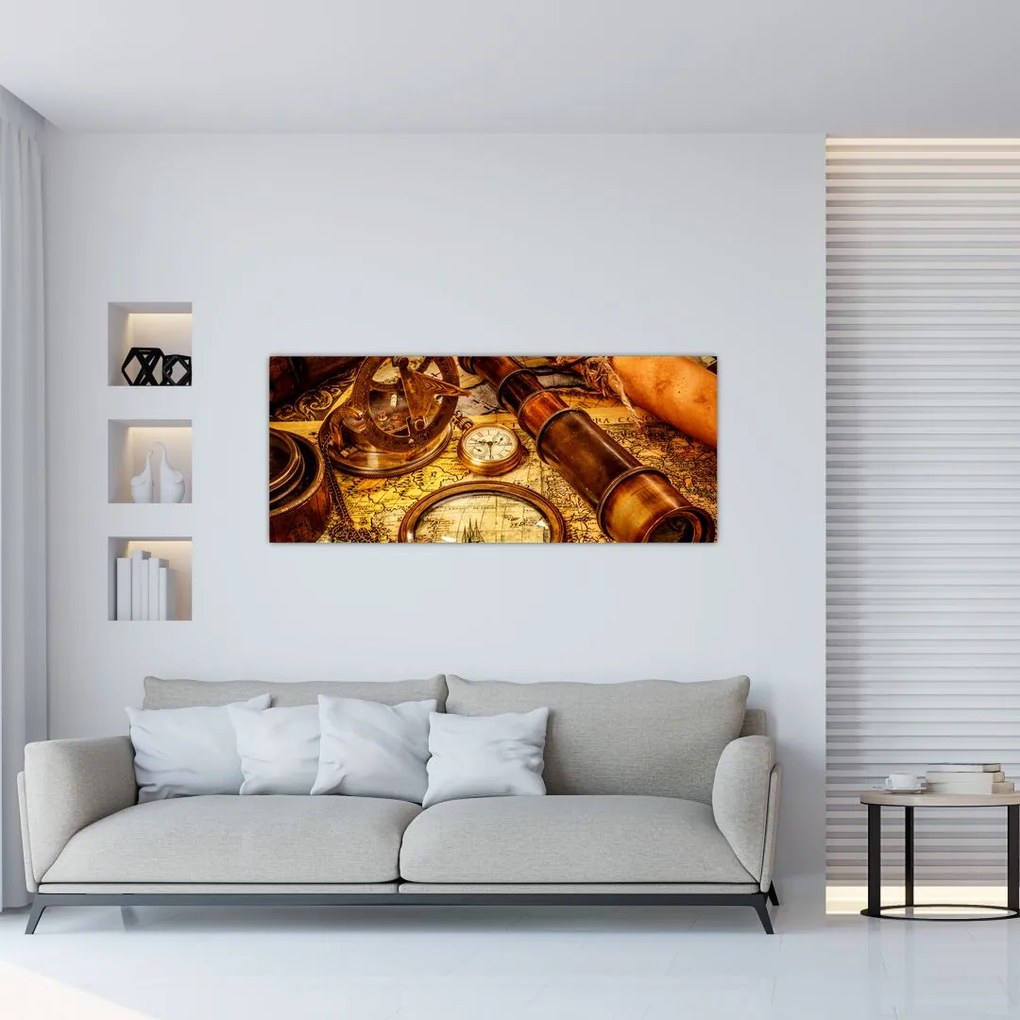 Tablou - uneltele itorice ale marinarior (120x50 cm)