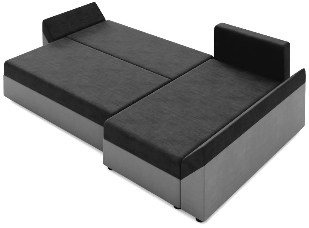Colțar Destiny L (Negru + Gri) (D). 1056975