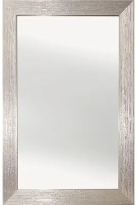 Oglinda cu rama argintie cu insertii 60x90 cm