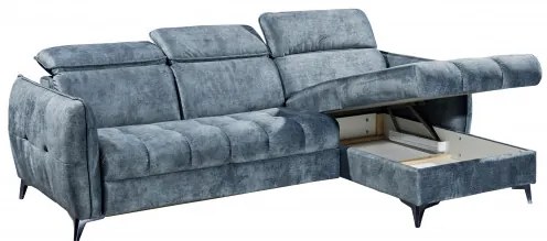 Coltar ext. Togo, Stanga - Dreapta, Smoke Blue, 2600 x 820 х 1760 mm.