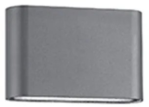 Aplica LED ambientala de exterior IP54 SOHO II gri NVL-740404