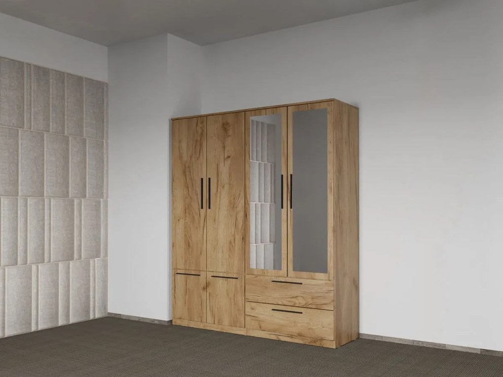 Set mobila dormitor complet Stejar Levi C07