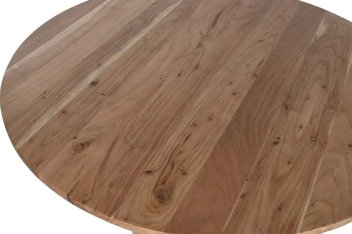 Masă rotundă dining din lemn de acacia, Ø115 cm, „Nayara”