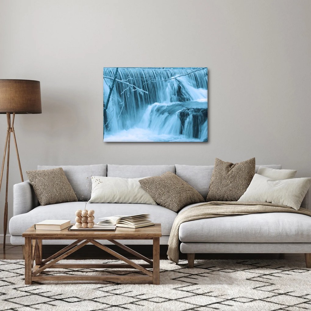 Tablou - cascadele închețate (70x50 cm)