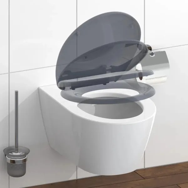 Schütte 82304-A - Capac WC Antracit cu sistem SoftClose, din duroplast