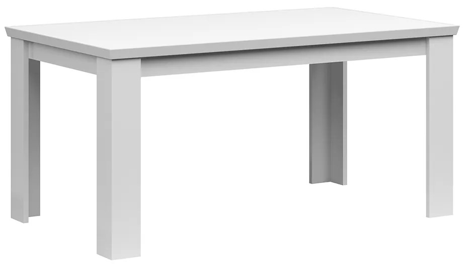 Masa de luat masa pliabila, alba, 160-200x91 cm, ARYAN