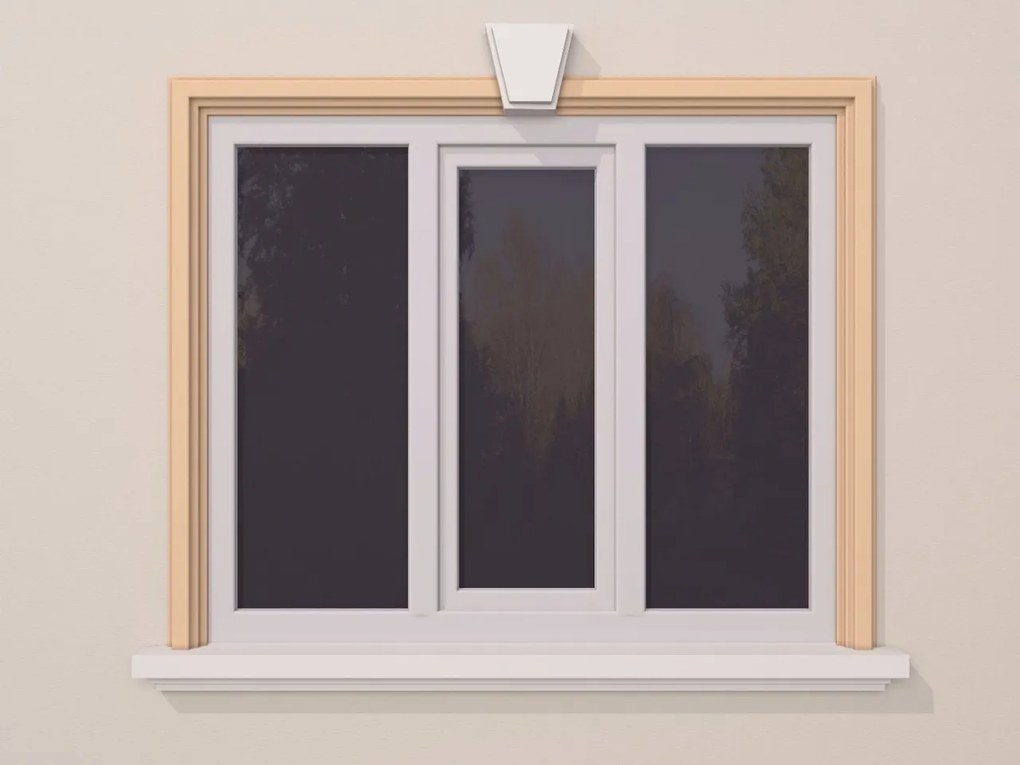Ancadrament fereastra exterior FP128 dimensiuni 110x53x2000mm