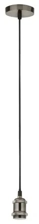 Searchlight 7461SS - Lustră suspendată pe cablu SUSPENSION, 1xE27/60W/230V, argintie