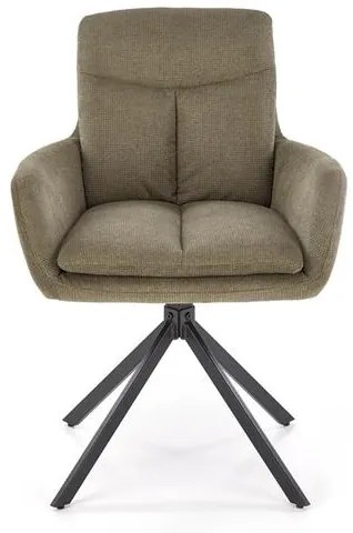 Set 6 scaune rotative K536 stofa olive