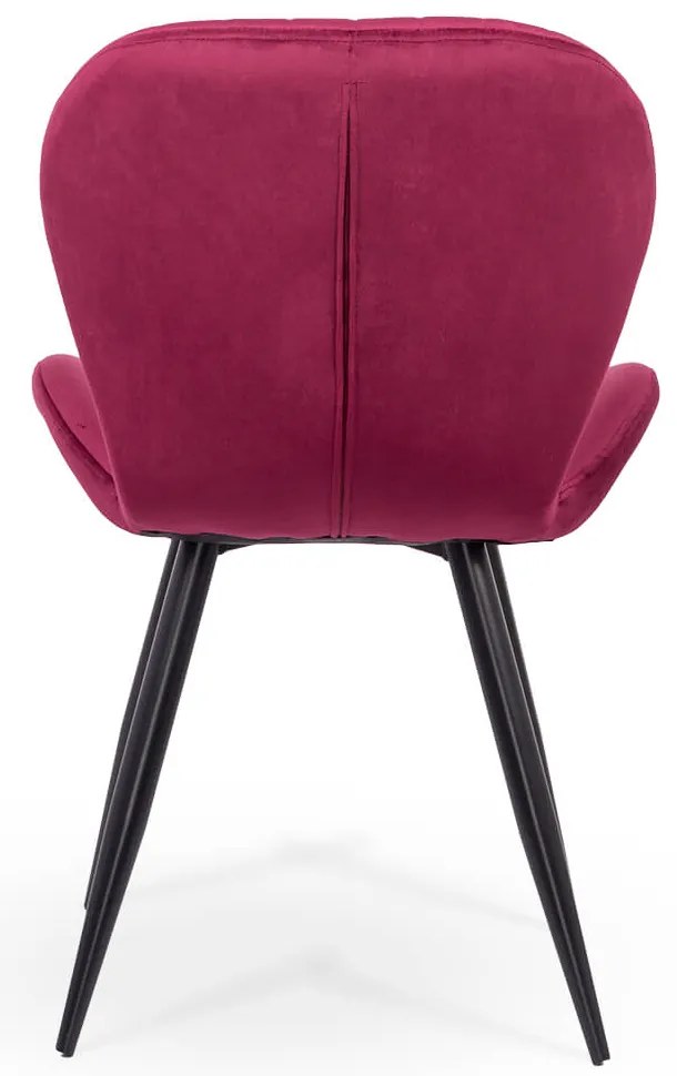 RESIGILAT - Scaun living din catifea BUC 248U visiniu