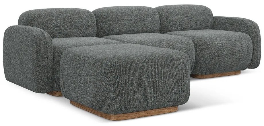 Colțar modular gri (cu colț variabil) Ailani – Makamii