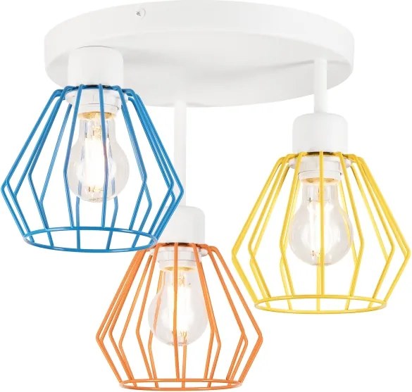 Lustră aplicată AUDREY 3xE27/60W/230V multicoloră