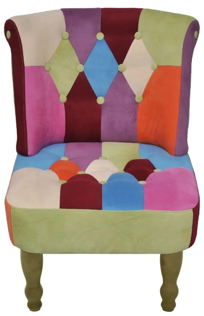 240809 vidaXL Fotoliu franțuzesc, model mozaic, material textil