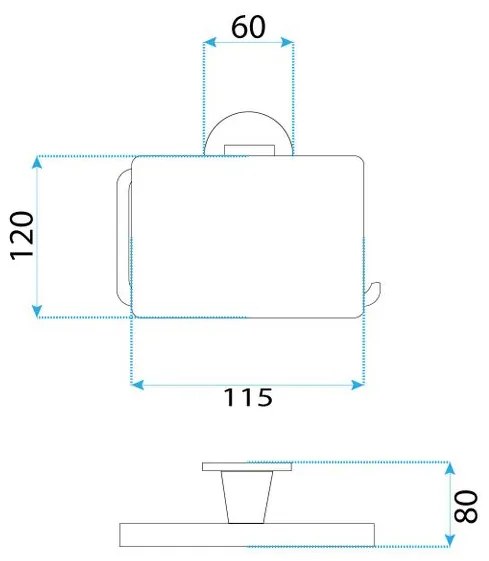 Suport pentru hartie Aristo 16101 crom periat