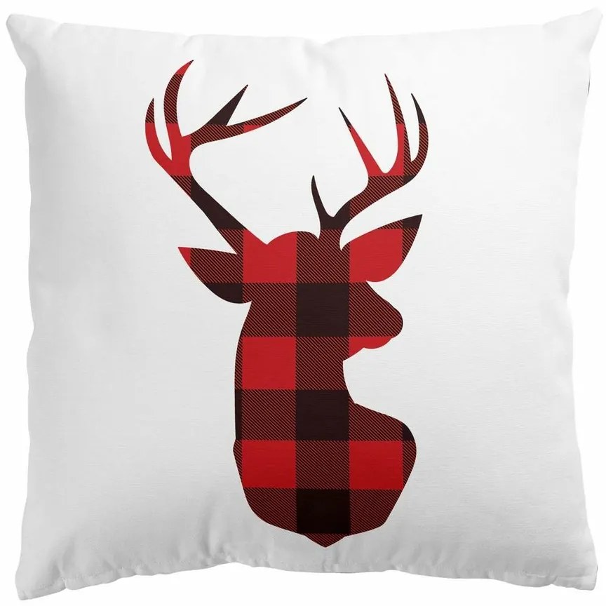 Pernă cu motiv de Crăciun Joy Deer 2, 45 x 45 cm