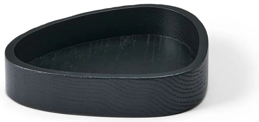 Cutie de depozitare neagră din lemn, decorativă 14x12,5x3 cm Curve S – LIND DNA