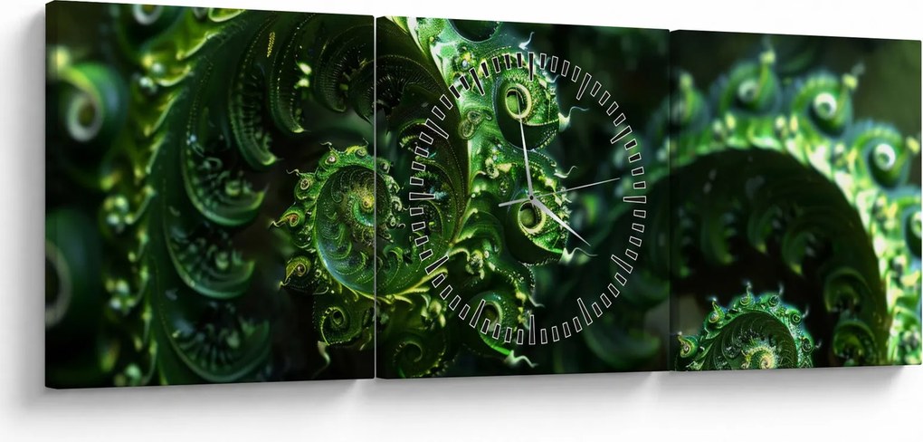Tablou - Spirale (cu ceas) (90x30 cm)