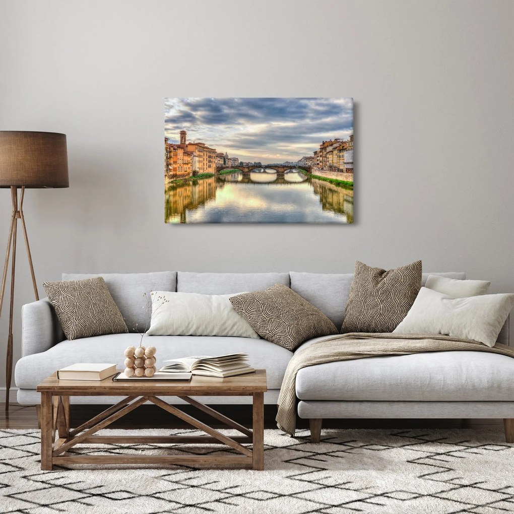Tablou - Pod peste râu (90x60 cm)